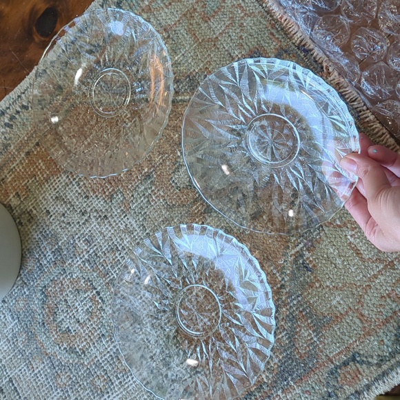 Vintage Mikasa crystal plates - Picture 1 of 11